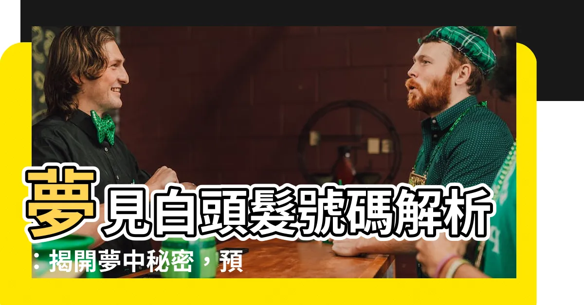 【夢見白頭髮號碼】夢見白頭髮號碼解析：揭開夢中秘密，預知未來？