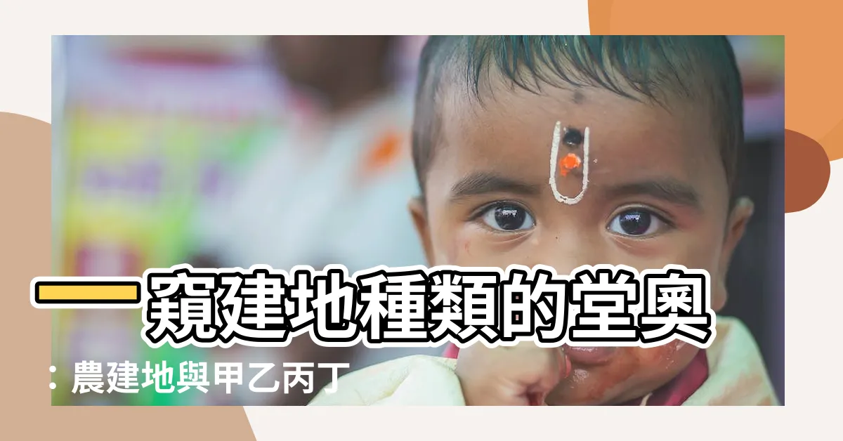 【建地種類】一窺建地種類的堂奧：農建地與甲乙丙丁建築用地的區別