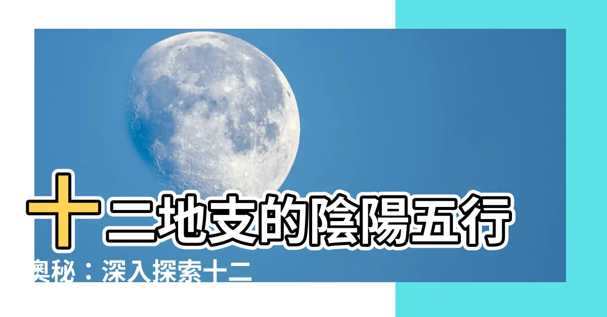 【十二地支陰陽】十二地支的陰陽五行奧秘：深入探索十二生肖的屬性