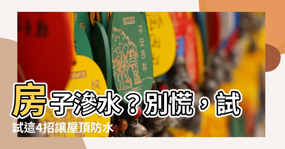 【房子滲水】房子滲水？別慌，試試這4招讓屋頂防水又耐用！