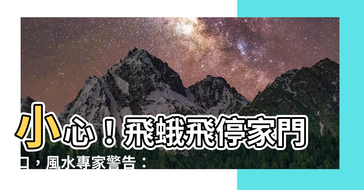 【飛蛾停在家門口】小心！飛蛾飛停家門口，風水專家警告：恐暗示兩件大事發生