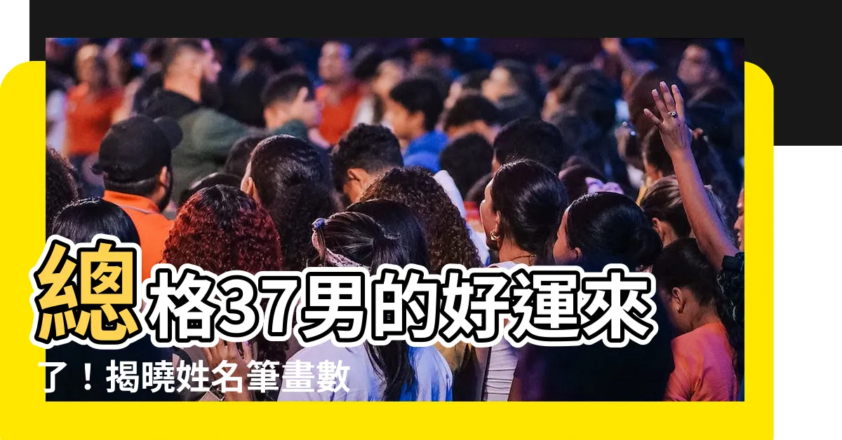 【總格37男】總格37男的好運來了！揭曉姓名筆畫數37的命運吉凶