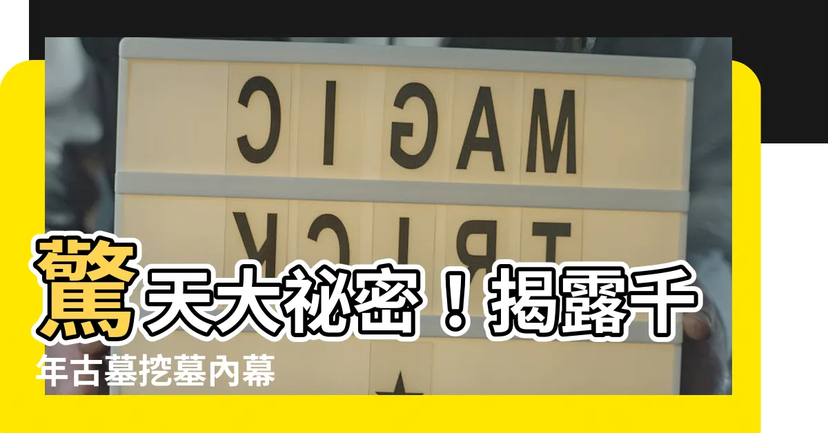 【挖墓】驚天大秘密！揭露千年古墓挖墓內幕