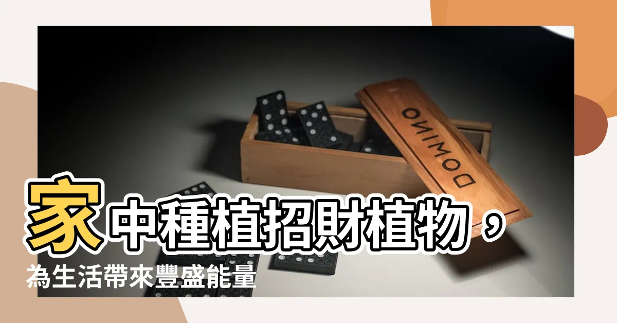 【風水 樹】家中種植招財植物，為生活帶來豐盛能量