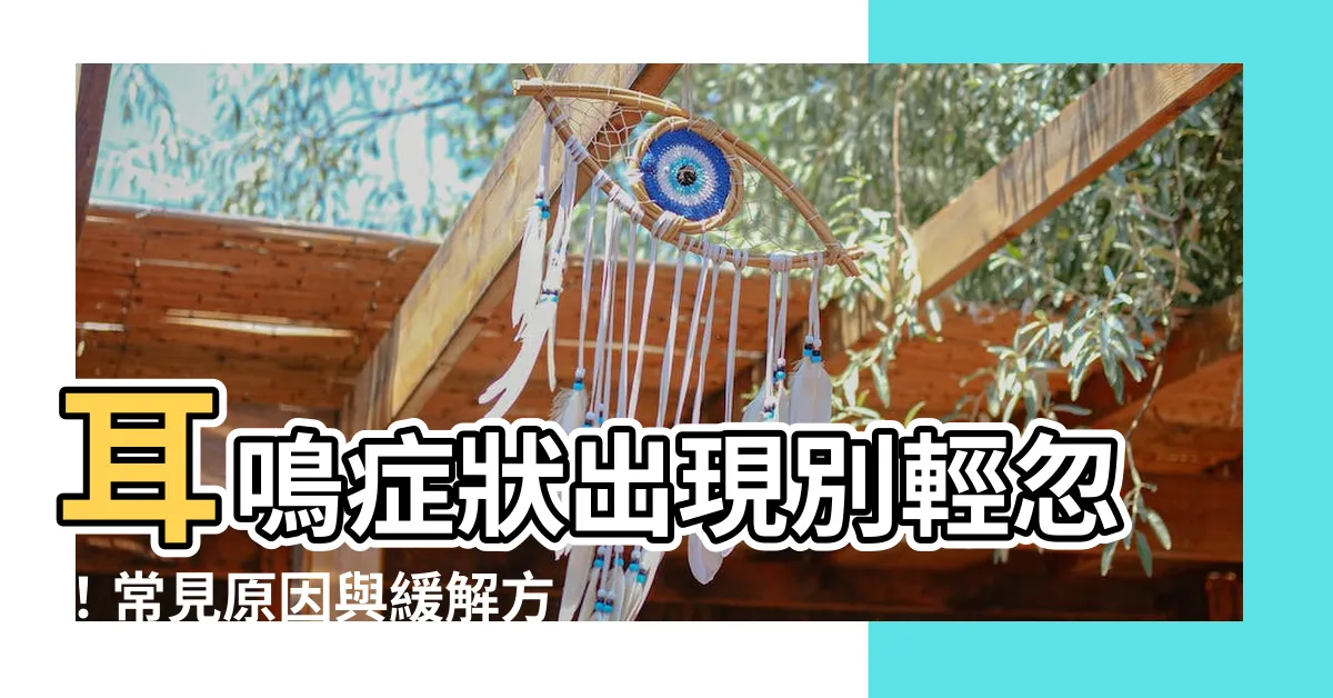 【耳鳴症狀】耳鳴症狀出現別輕忽！常見原因與緩解方法一次搞懂