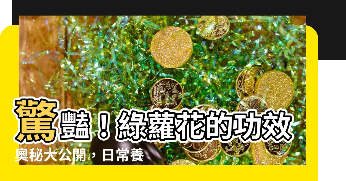 【綠蘿花功效】驚豔！綠蘿花的功效奧秘大公開，日常養護輕鬆擁有健康好處