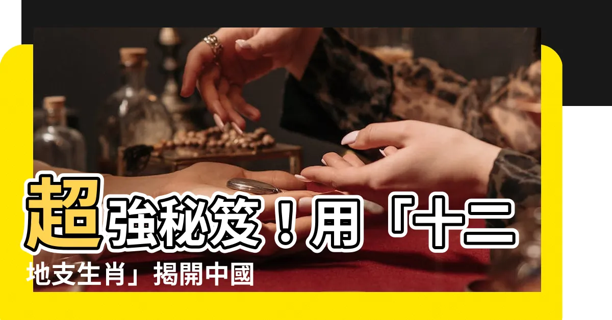 【十二地支生肖】超強秘笈！用「十二地支生肖」揭開中國傳統曆法的奧秘！