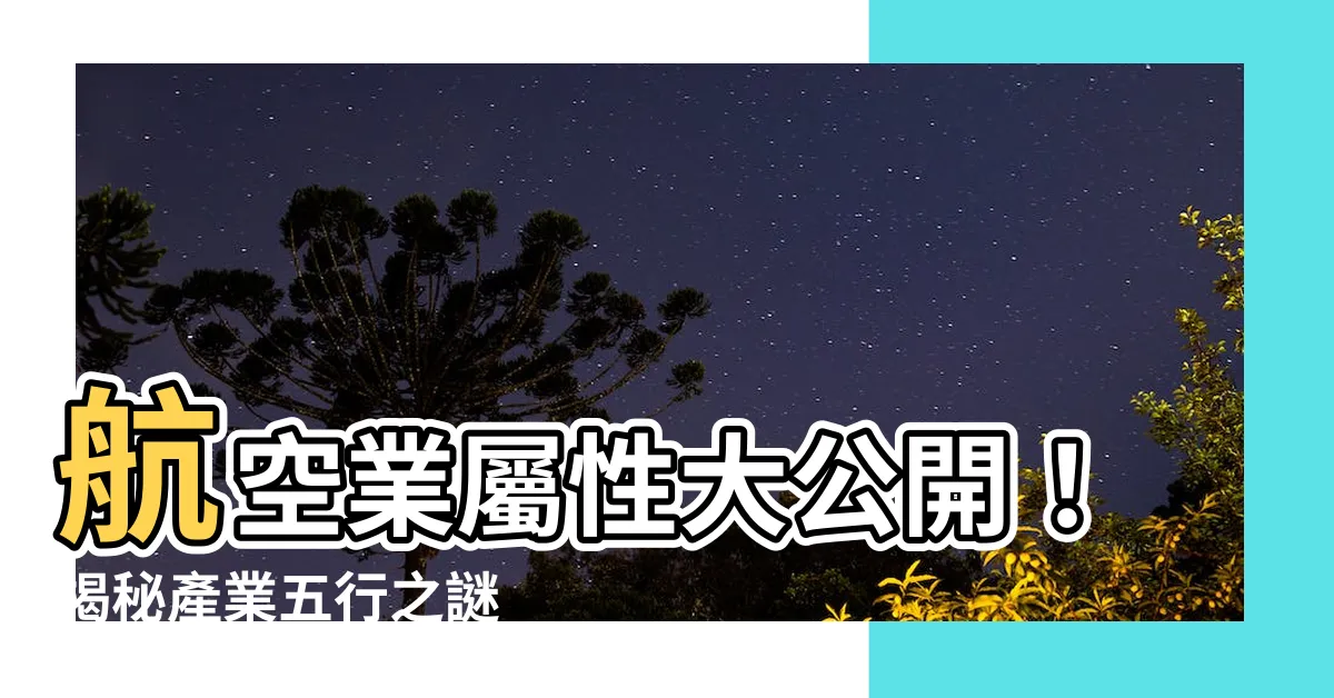 【航空業屬性】航空業屬性大公開！揭秘產業五行之謎