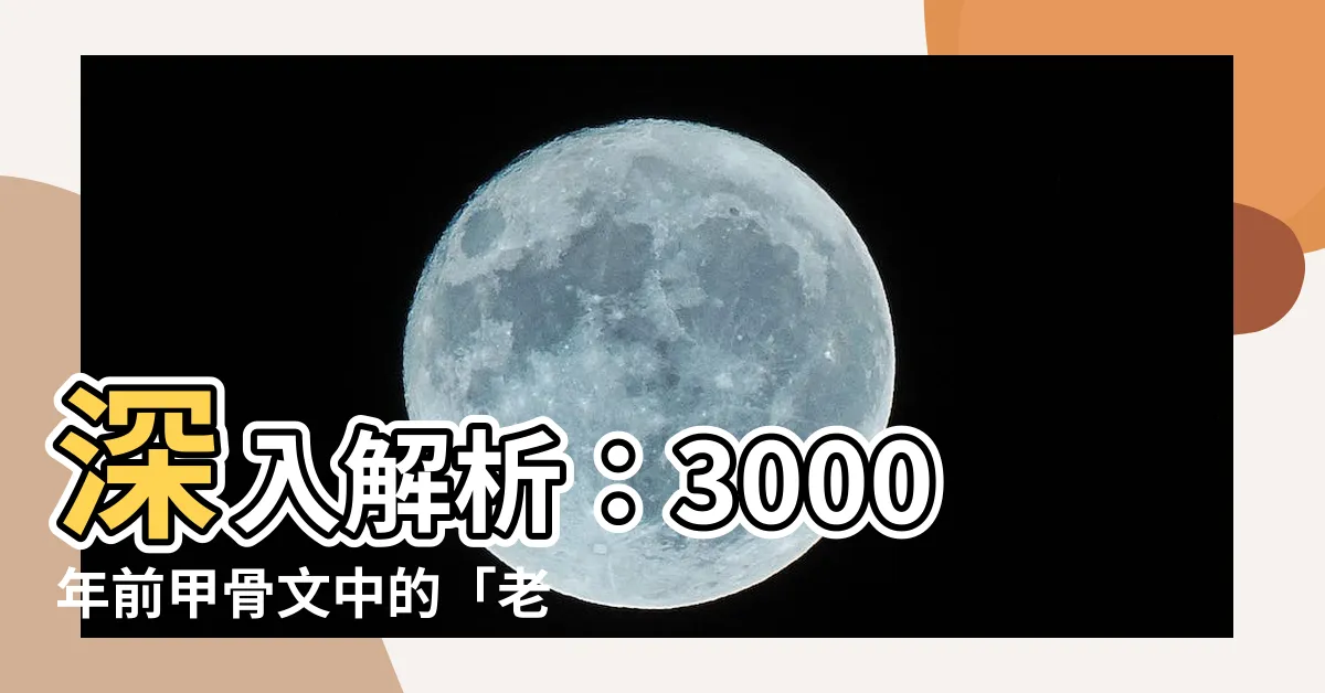【老母母古字】深入解析：3000年前甲骨文中的「老母母」古字揭秘！