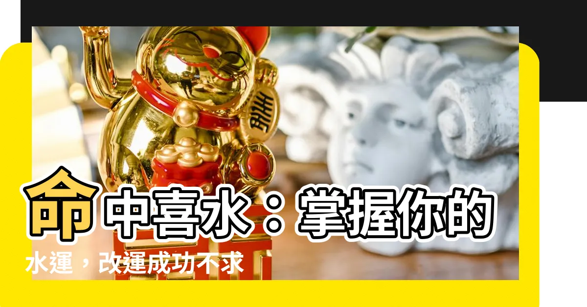 【命中喜水】命中喜水：掌握你的水運，改運成功不求人！