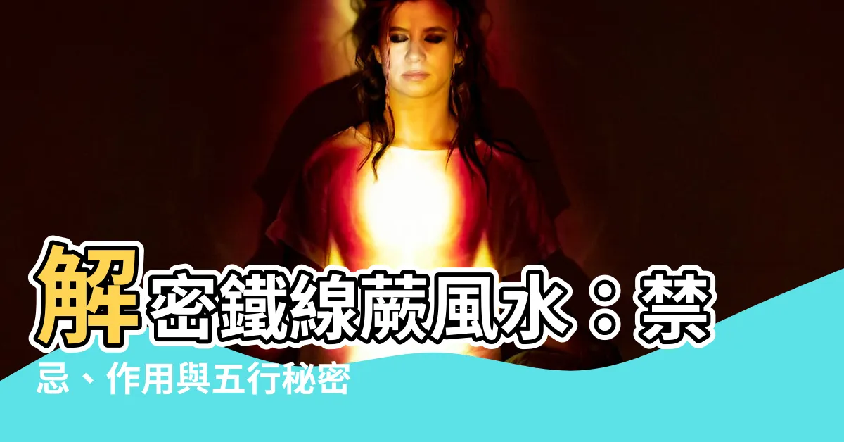 【鐵線蕨風水】解密鐵線蕨風水：禁忌、作用與五行秘密