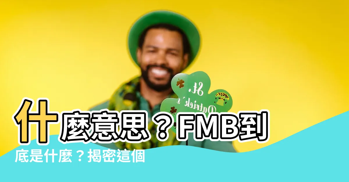 【fmb 意思】什麼意思？FMB到底是什麼？揭密這個謎樣的英文縮寫！