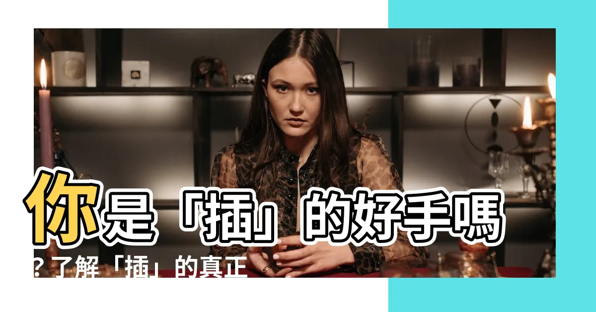 【插 意思】你是「插」的好手嗎？瞭解「插」的真正意涵，讓你成為高手！