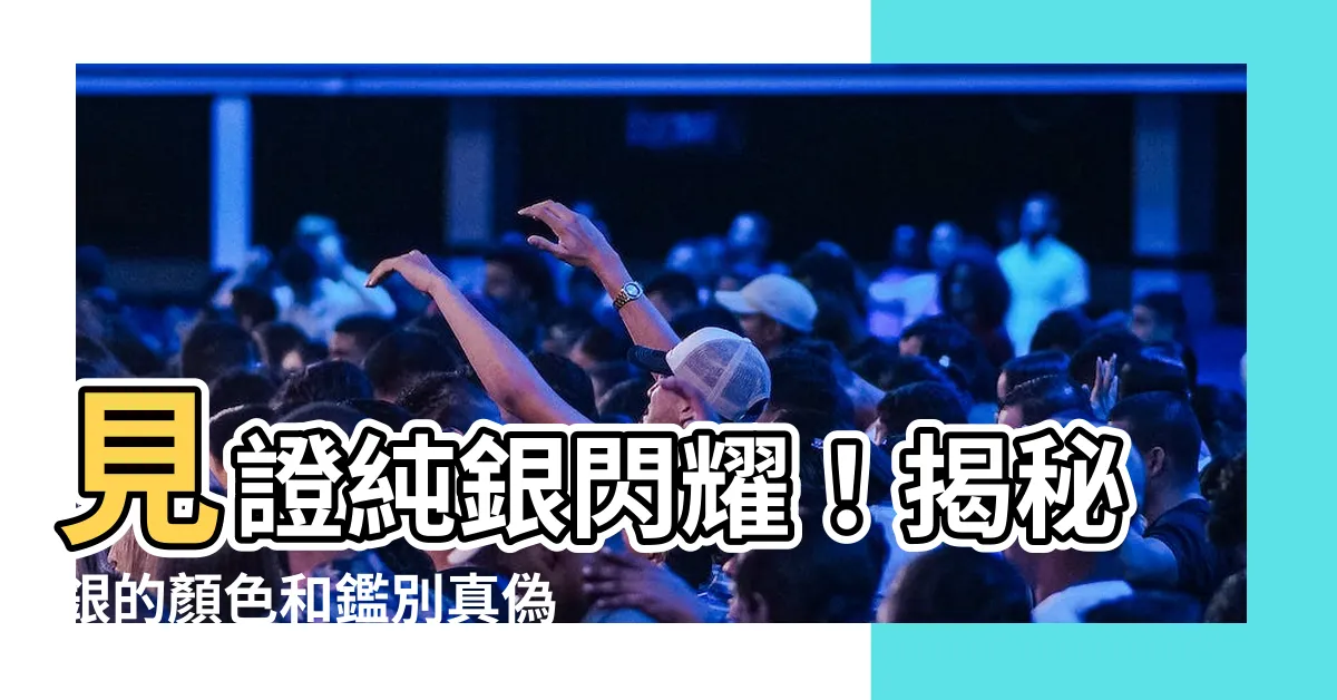 【銀的顏色】見證純銀閃耀！揭秘銀的顏色和鑑別真偽
