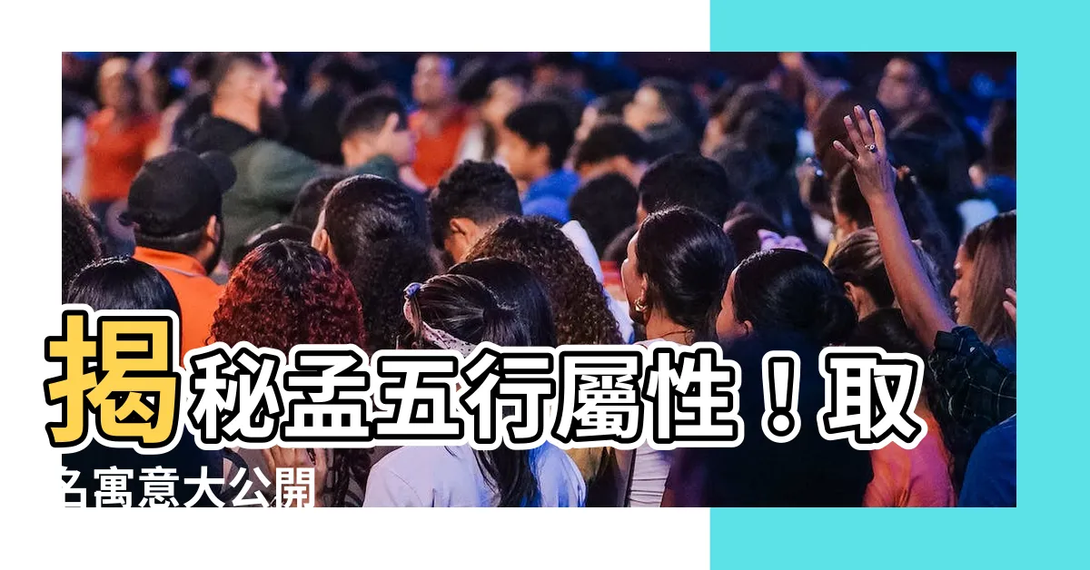 【孟五行】揭秘孟五行屬性！取名寓意大公開