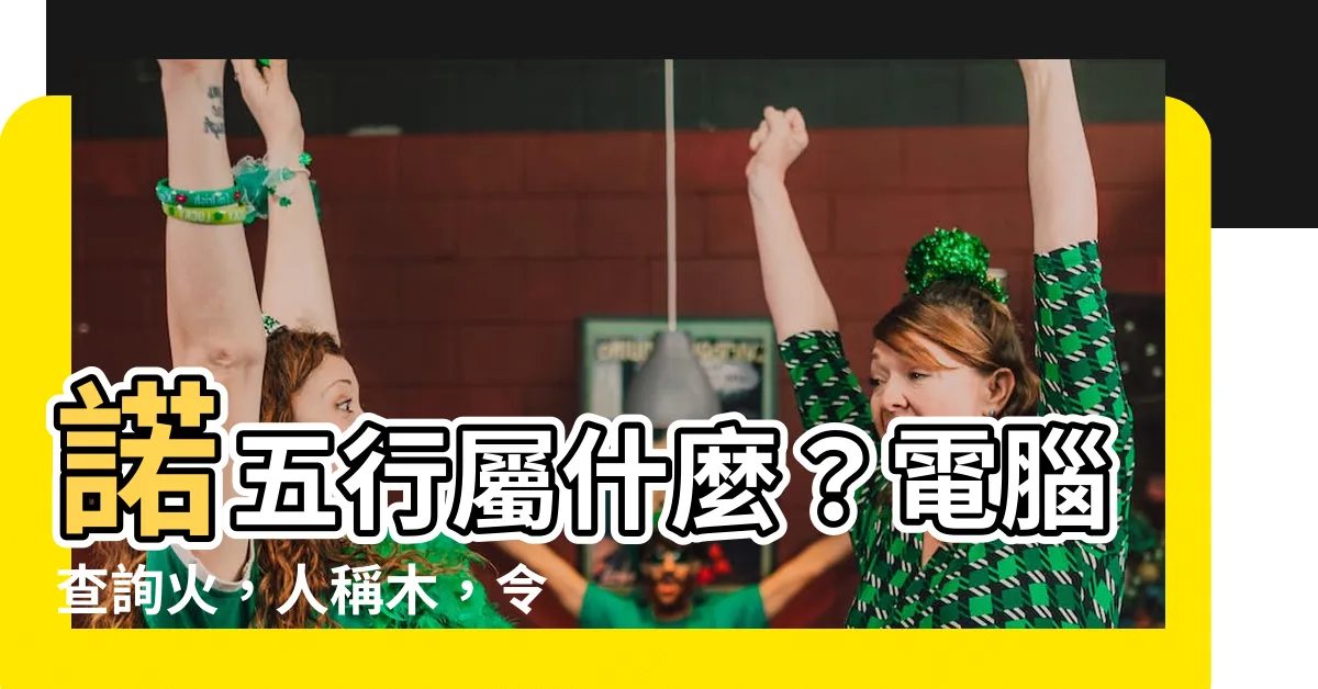 【諾五行】諾五行屬什麼？電腦查詢火，人稱木，令人困惑！