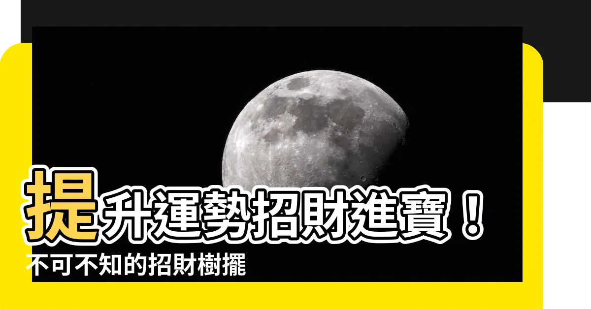 【招財樹擺設】提升運勢招財進寶！不可不知的招財樹擺設指南