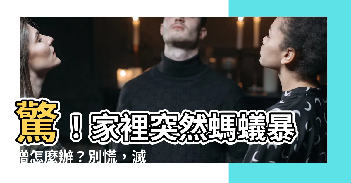 【突然螞蟻變多】驚！家裡突然螞蟻暴增怎麼辦？別慌，滅蟲大師傳授3招秒殺！