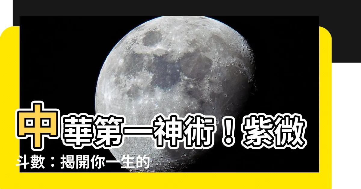 【中華第一神術】中華第一神術！紫微鬥數：揭開你一生的命運密碼