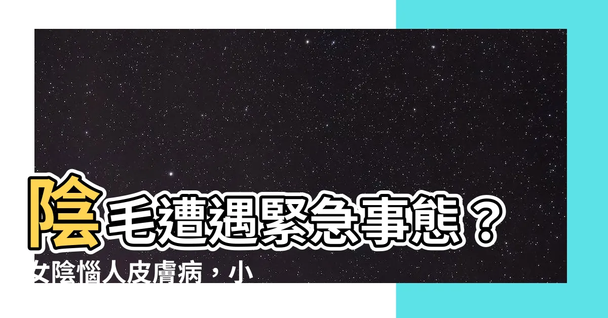 【陰毛 皮膚】陰毛遭遇緊急事態？女陰惱人皮膚病，小心別讓它毀了你的夜晚！
