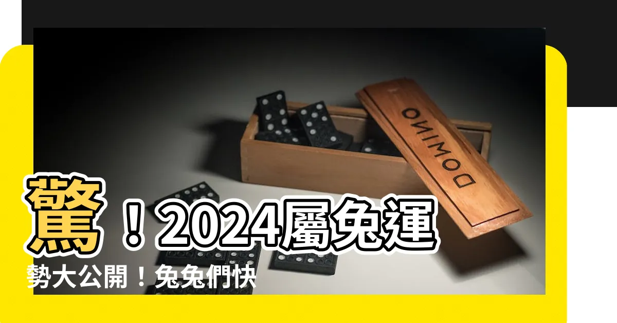 【2024年生肖 運程 兔】驚！2024屬兔運勢大公開！兔兔們快來瞭解你的年度運程