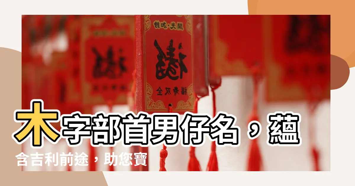 【木字部首男仔名】木字部首男仔名，藴含吉利前途，助您寶貝展翅高飛