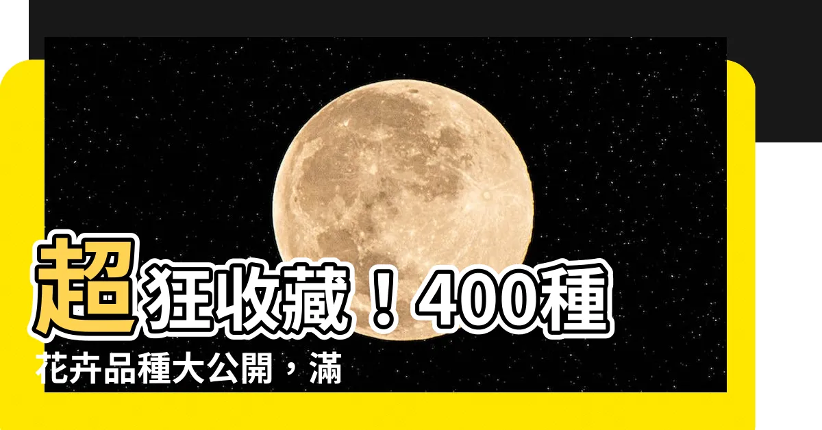 【花種類】超狂收藏！400種花卉品種大公開，滿足你的賞花魂！