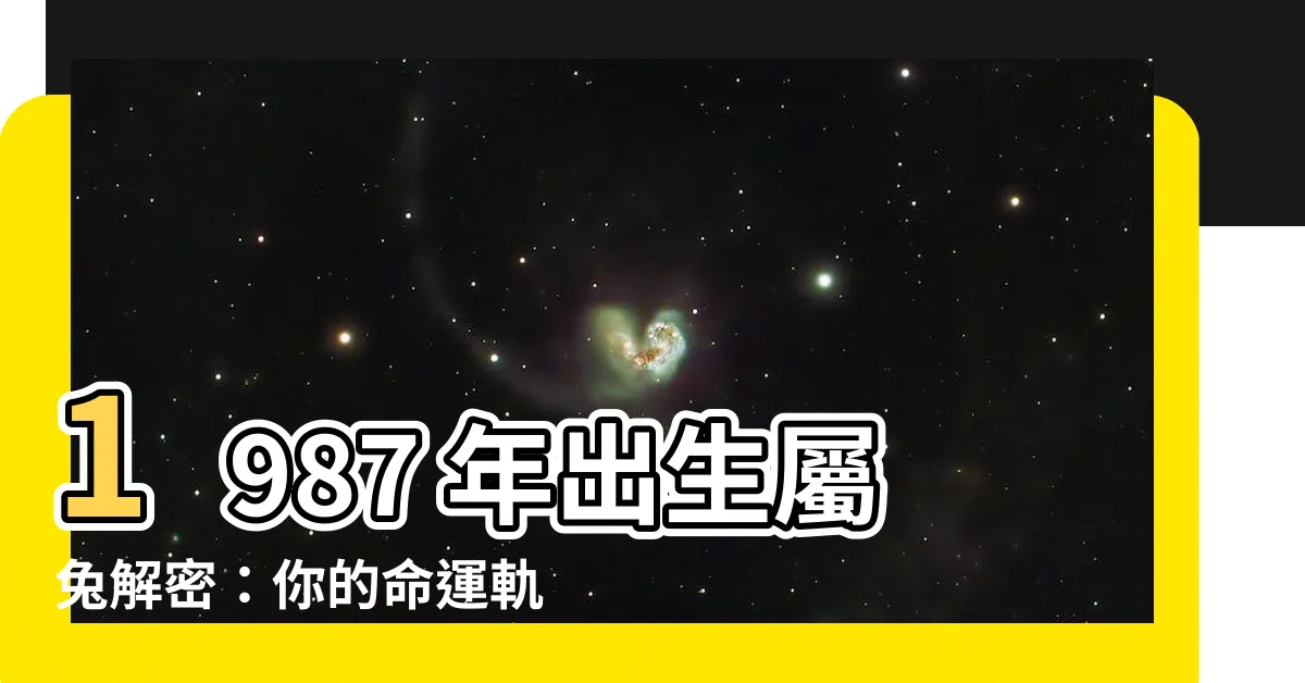 【87 年】1987 年出生屬兔解密：你的命運軌跡與運勢分析