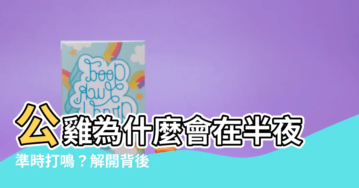 【為什麼雞會叫】公雞為什麼會在半夜準時打鳴？解開背後的科學原理！