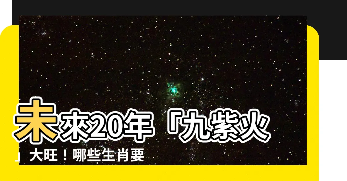 【九紫火】未來20年「九紫火」大旺！哪些生肖要走運？