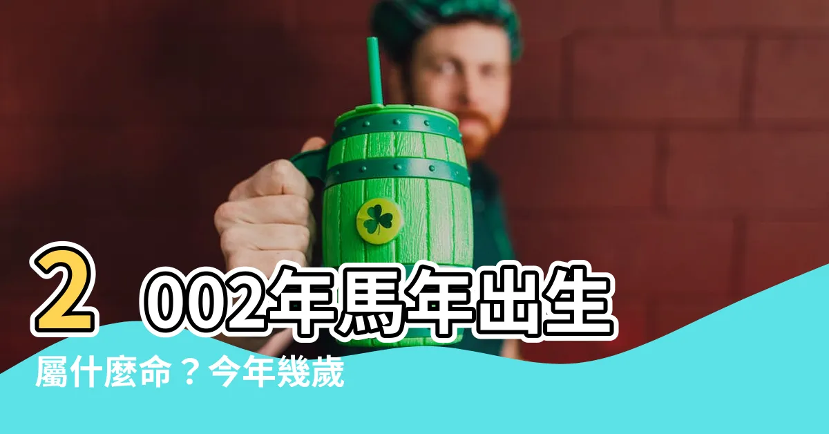 【2002 馬】2002年馬年出生屬什麼命？今年幾歲？