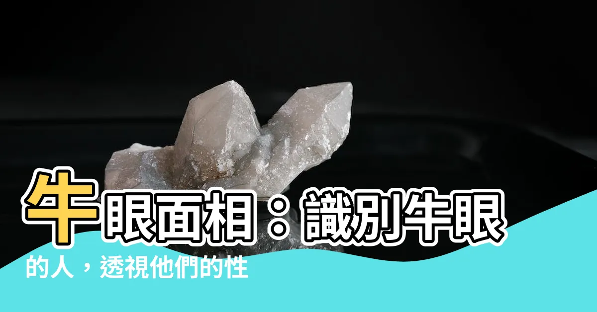 【牛眼 面相】牛眼面相：識別牛眼的人，透視他們的性格與財運！