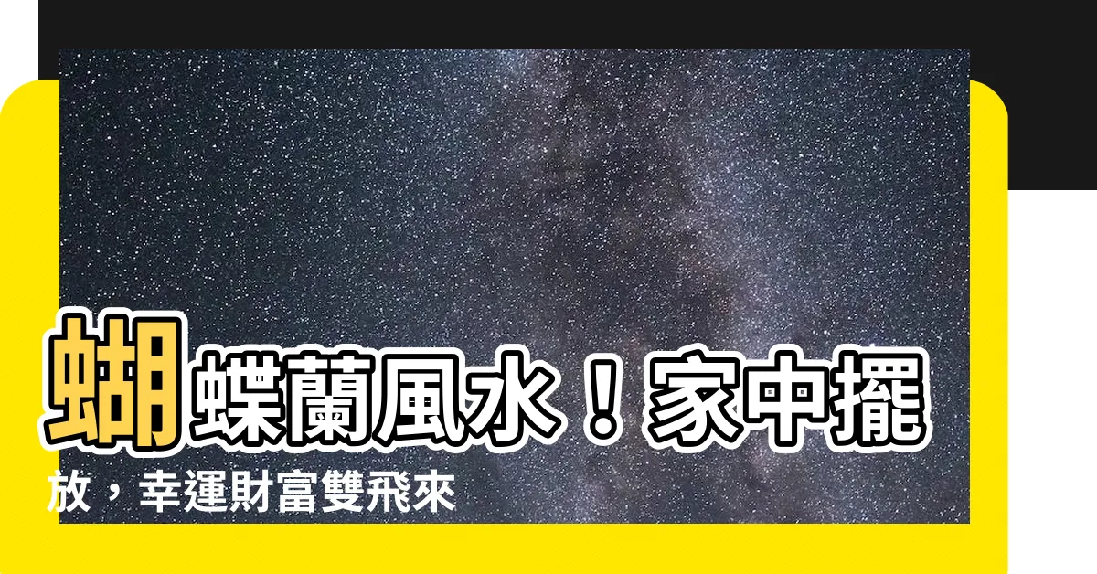 【蝴蝶蘭風水】蝴蝶蘭風水！家中擺放，幸運財富雙飛來