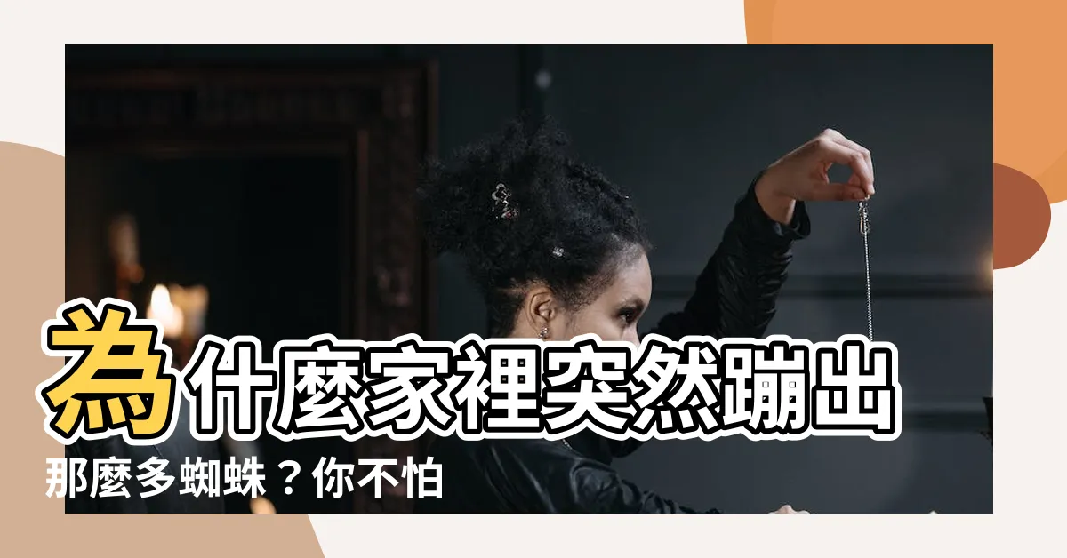 【為什麼家裡很多蜘蛛】為什麼家裡突然蹦出那麼多蜘蛛？你不怕嗎？