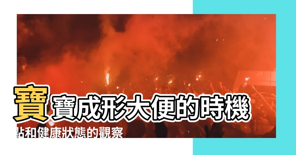 【成形便】寶寶成形大便的時機點和健康狀態的觀察法