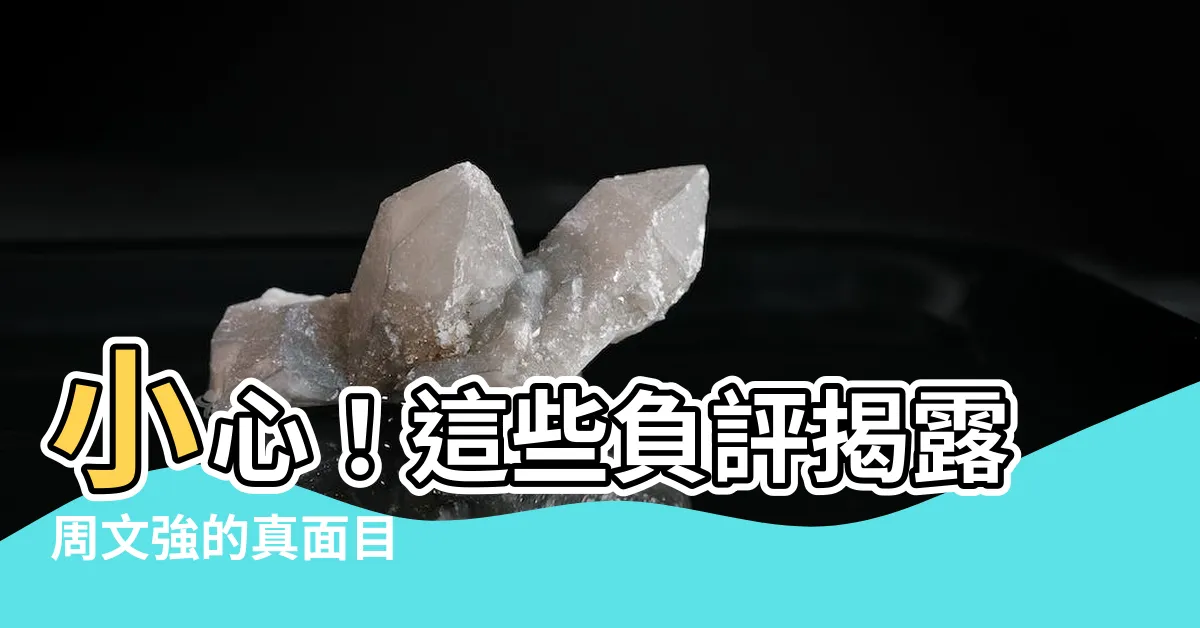 【周文強負評】小心！這些負評揭露周文強的真面目