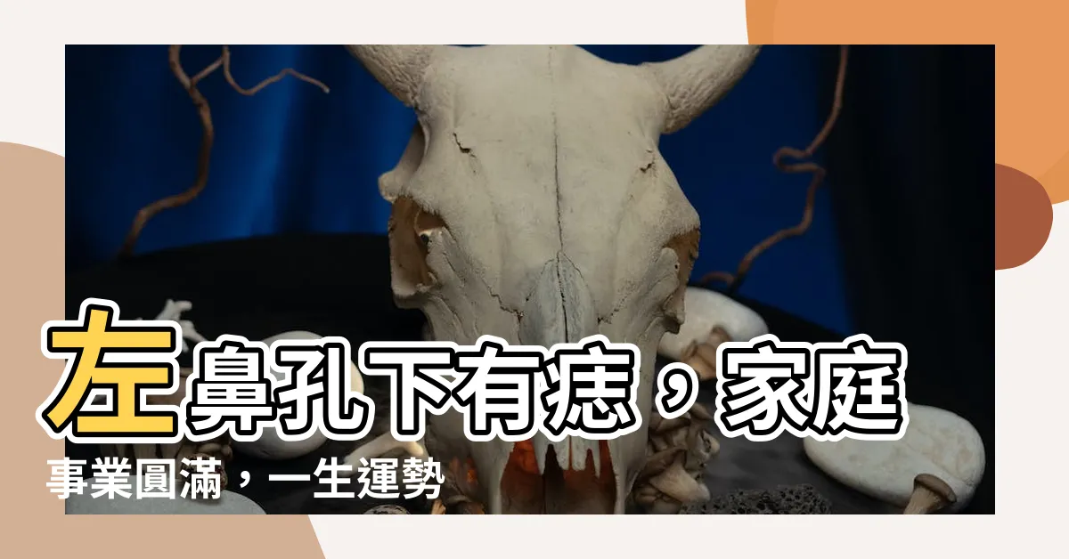【左鼻孔下有痣】左鼻孔下有痣，家庭事業圓滿，一生運勢驚人一輩子不愁吃穿