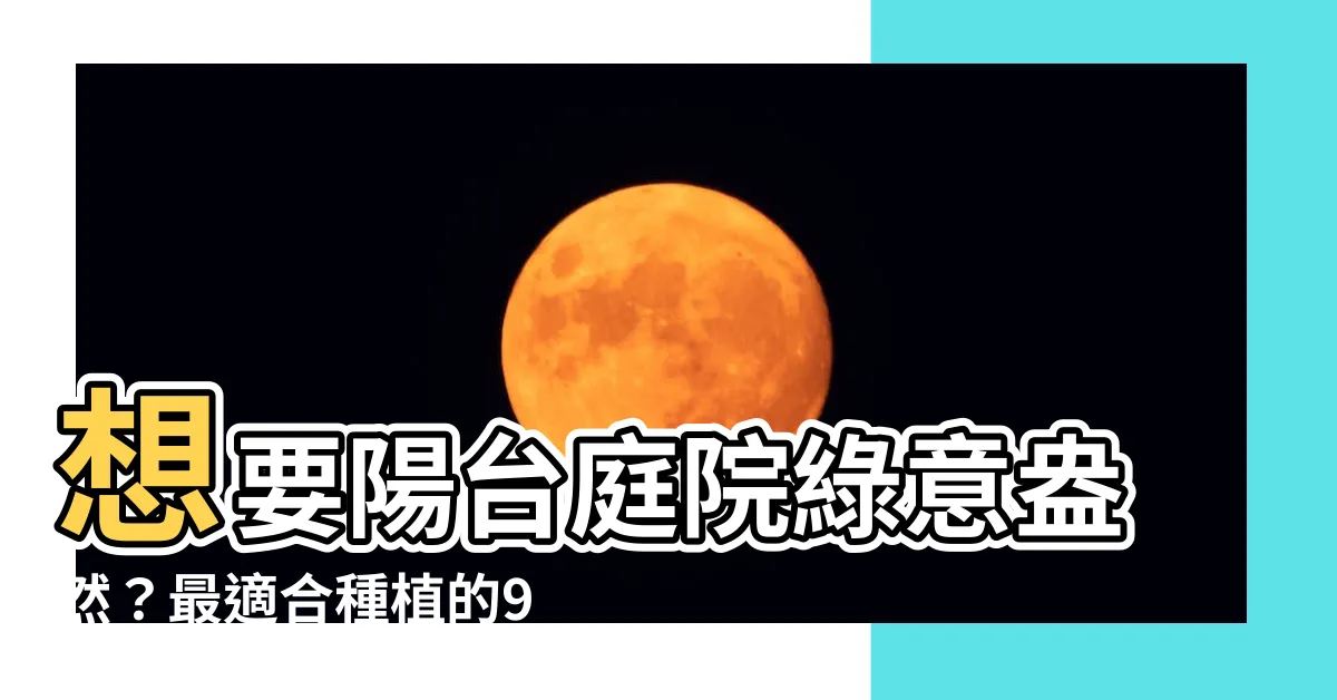 【什麼樹最好種】想要陽台庭院綠意盎然？最適合種植的9種大樹推薦