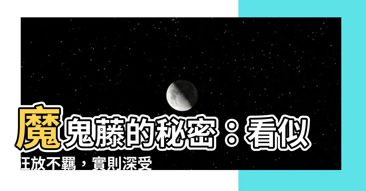 【魔鬼藤】魔鬼藤的秘密：看似狂放不羈，實則深受花藝師青睞