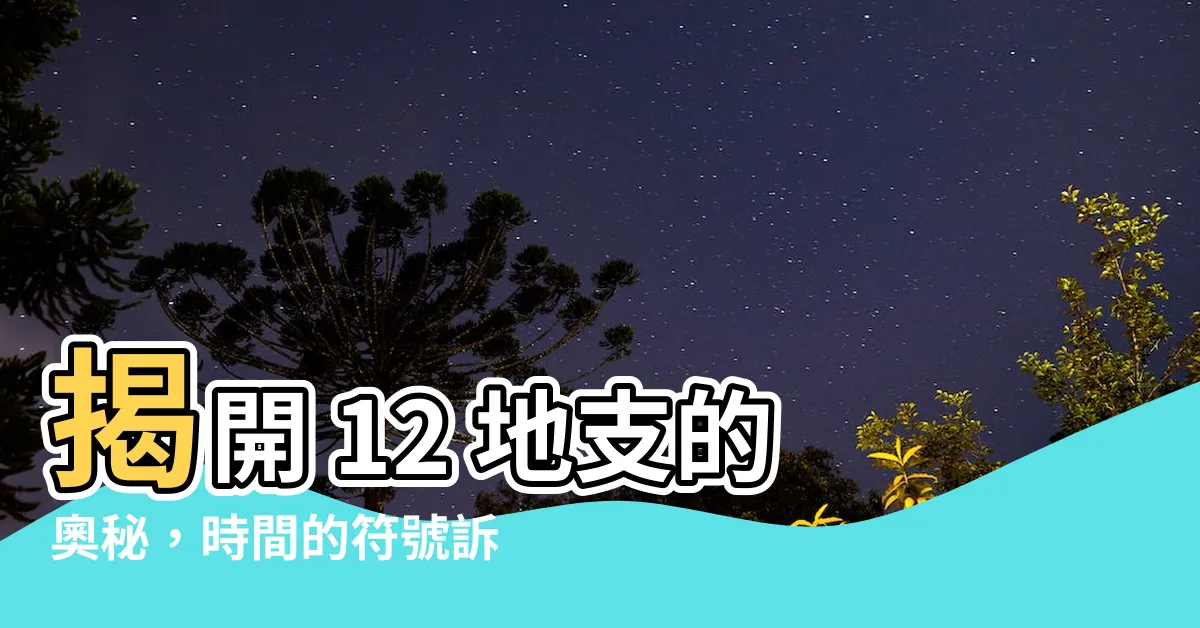 【12 地支】揭開 12 地支的奧秘，時間的符號訴説千年歷史