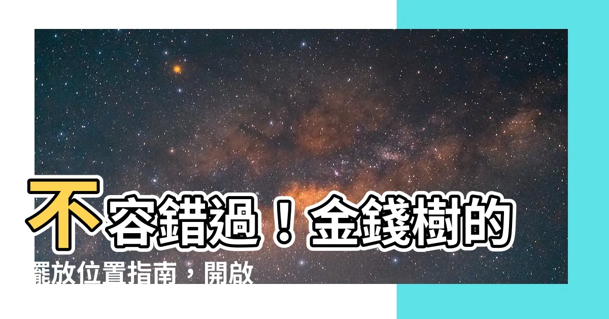 【金錢樹擺放位置】不容錯過！金錢樹的擺放位置指南，開啟你的財運之門