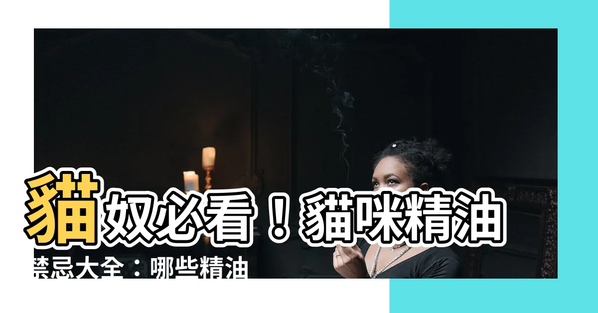 【貓咪精油禁忌】貓奴必看！貓咪精油禁忌大全：哪些精油會危及貓咪健康？