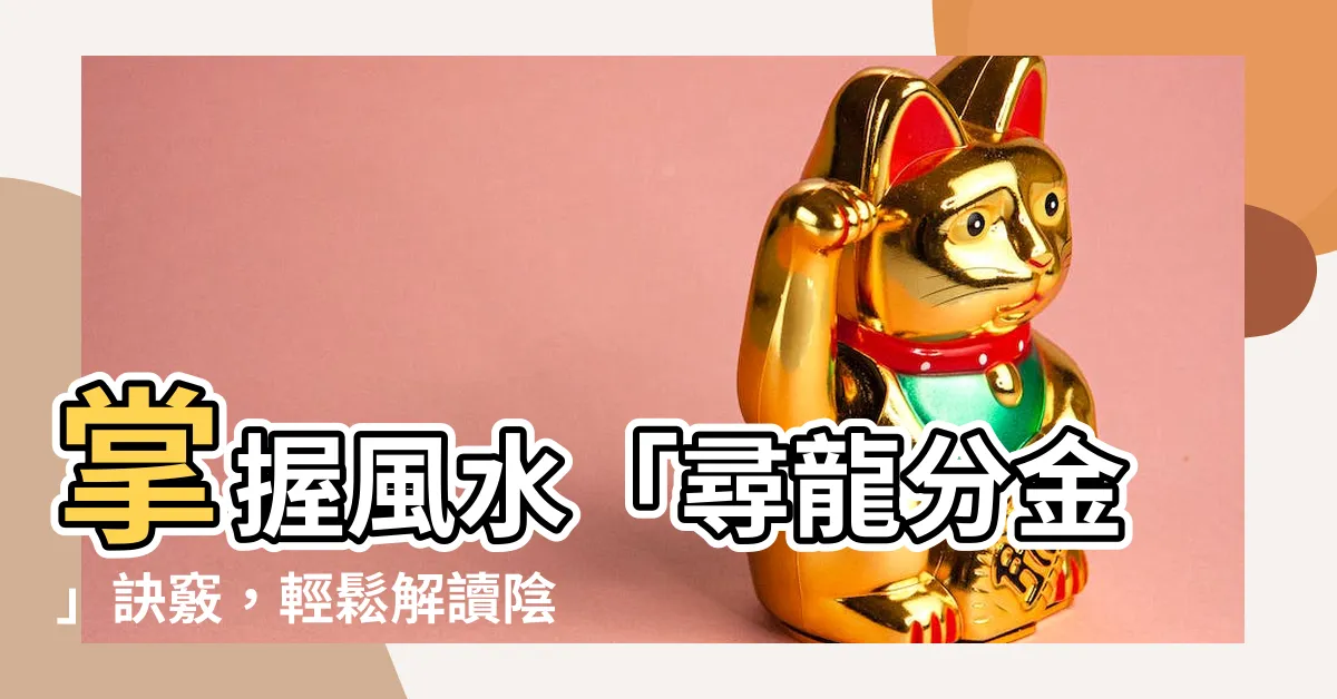 【分金定位】掌握風水「尋龍分金」訣竅，輕鬆解讀陰陽二宅格局