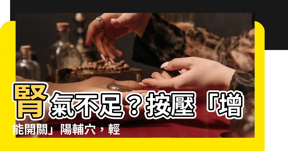 【陽輔穴位置】腎氣不足？按壓「增能開關」陽輔穴，輕鬆養腎！