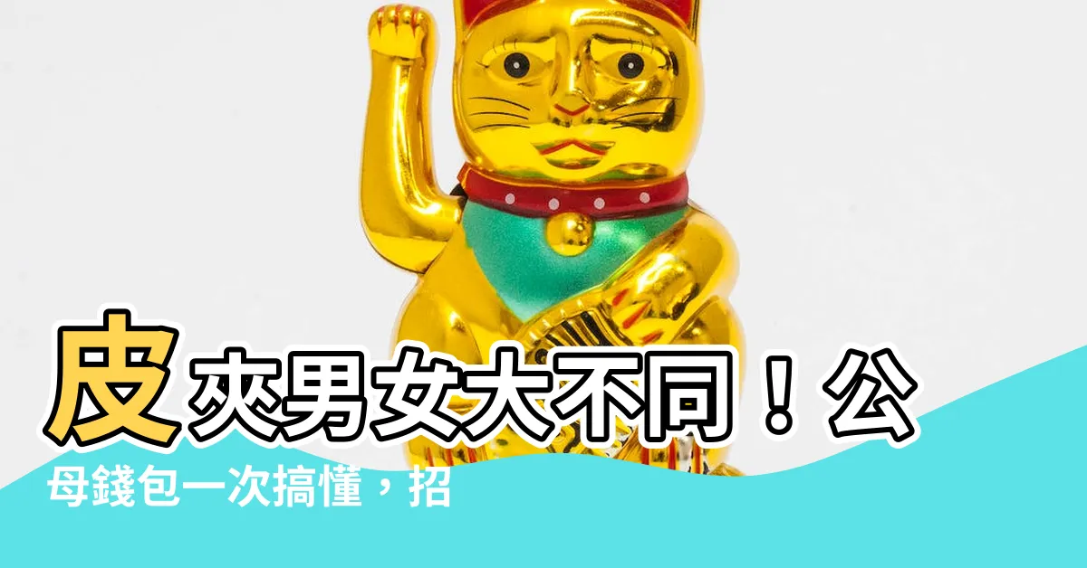 【皮夾 公母】皮夾男女大不同！公母錢包一次搞懂，招財不求人