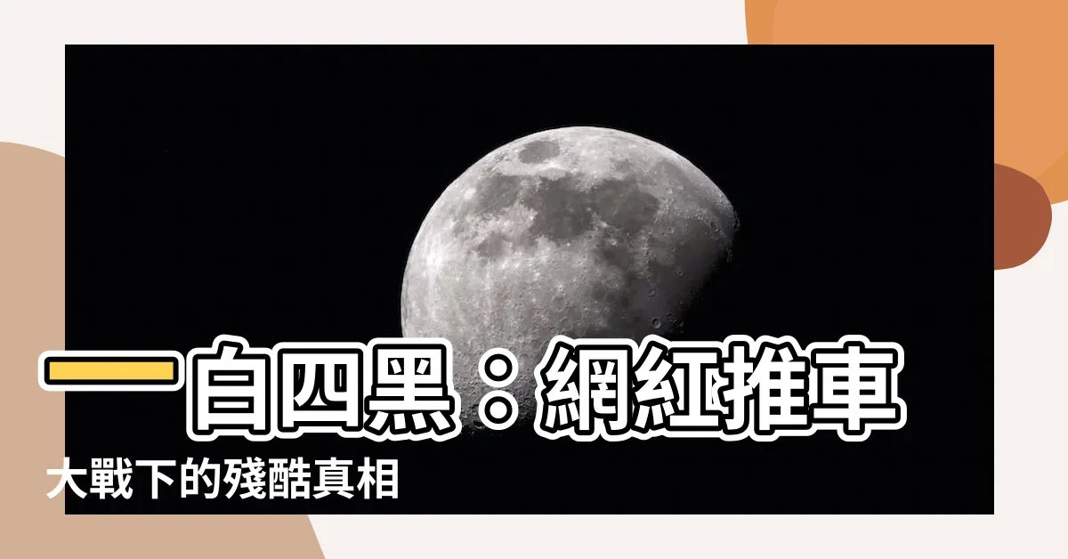【一白四黑】一白四黑：網紅推車大戰下的殘酷真相