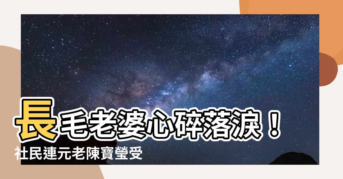 【長毛老婆】長毛老婆心碎落淚！社民連元老陳寶瑩受訪揭露驚人真相