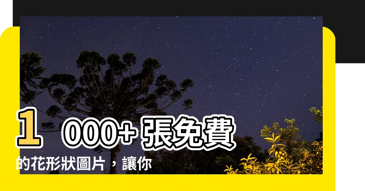 【花形狀】1000+ 張免費的花形狀圖片，讓你見識花兒無限樣貌