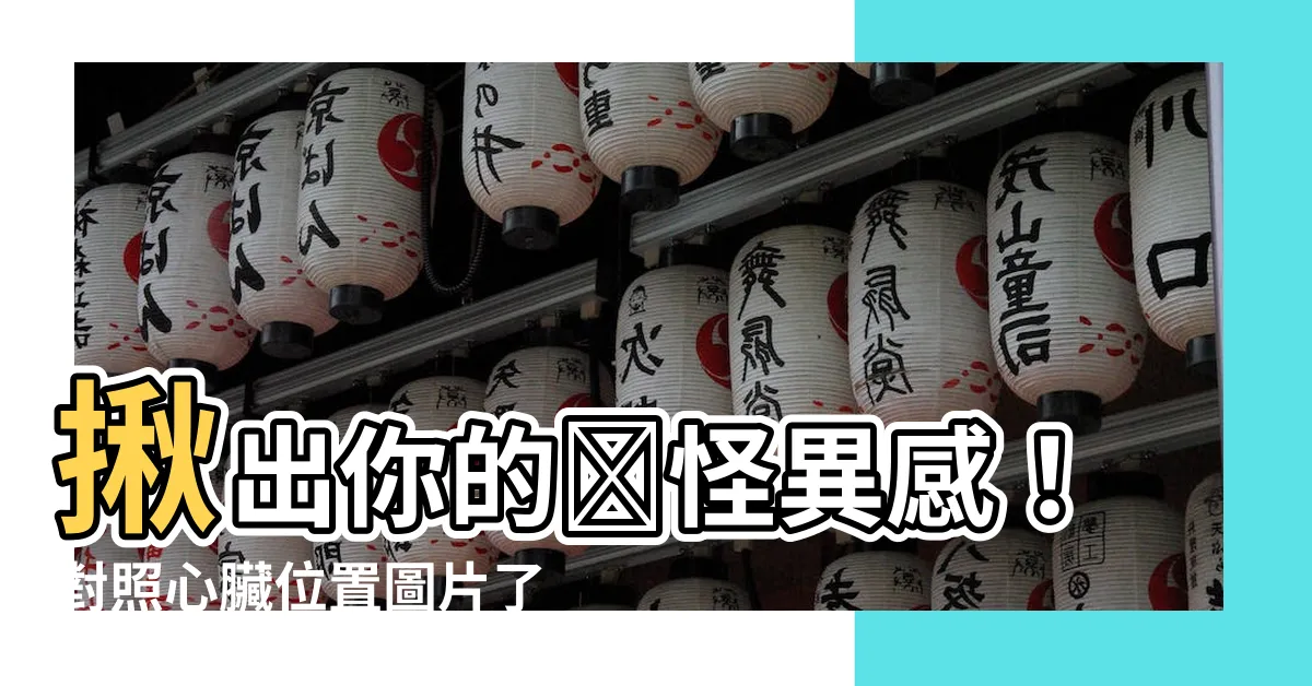 【心臟位置】揪出你的❤怪異感！對照心臟位置圖片瞭解胸口不舒服的真正原因