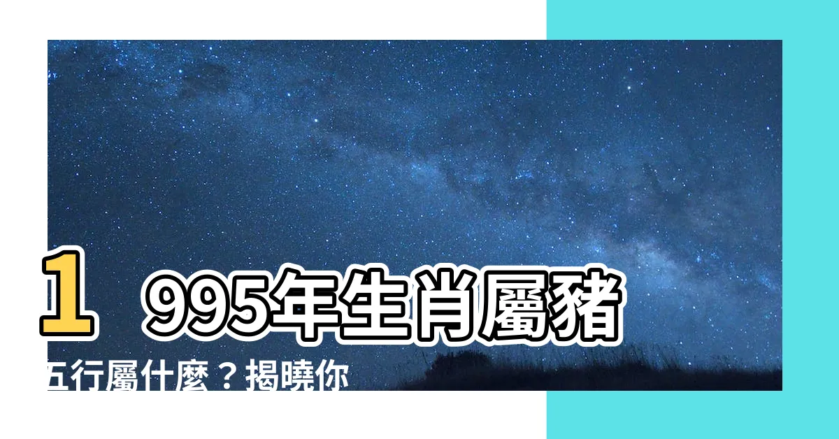 【1995年五行屬什麼】1995年生肖屬豬五行屬什麼？揭曉你的命理奧秘！